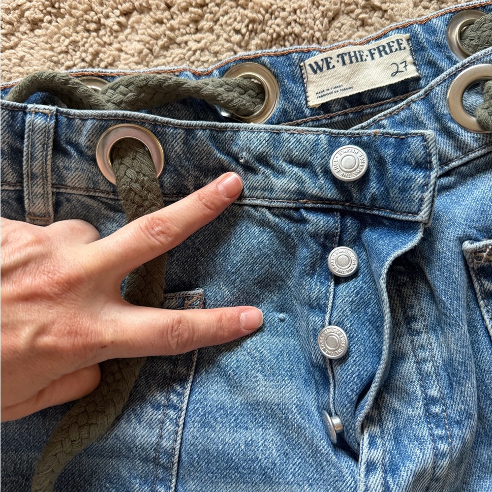 We The Free moxie Denim Patchwork Jeans - Picture 5 of 5